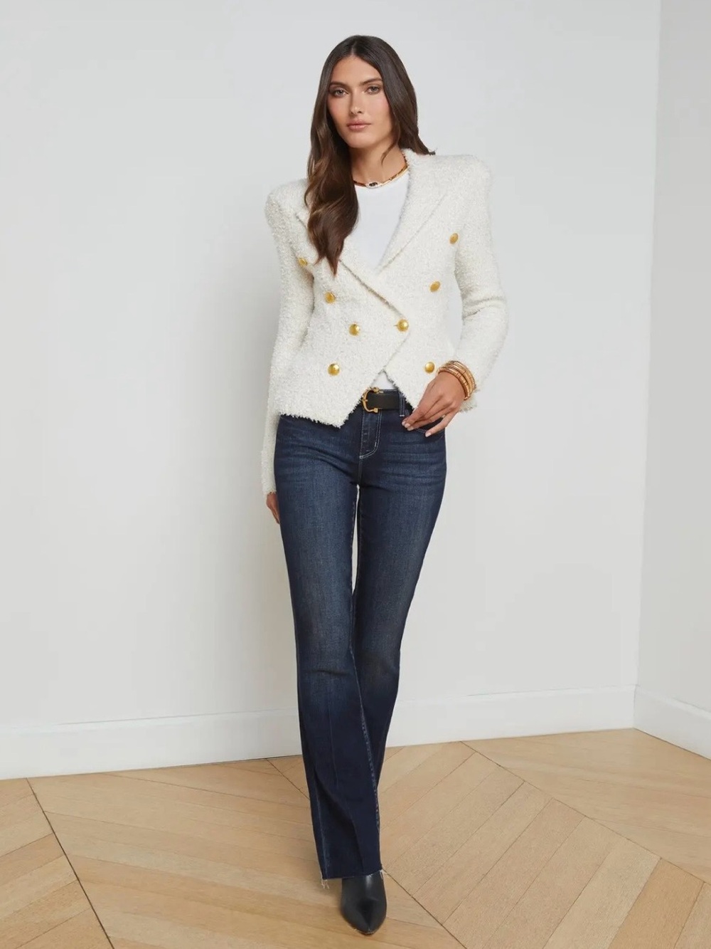 L'AGENCE New with tags, Bethany Blazer with Gold Buttons - Picture 5 of 11